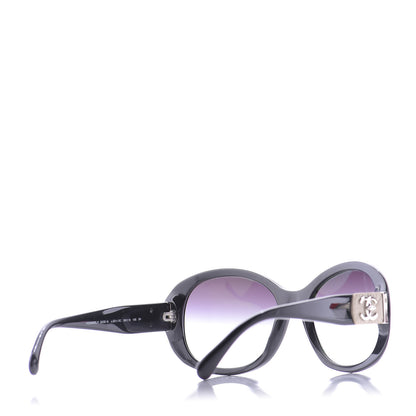 Chanel Acetate CC Turnlock Sunglasses 5235-Q Black Beige 4 of 9