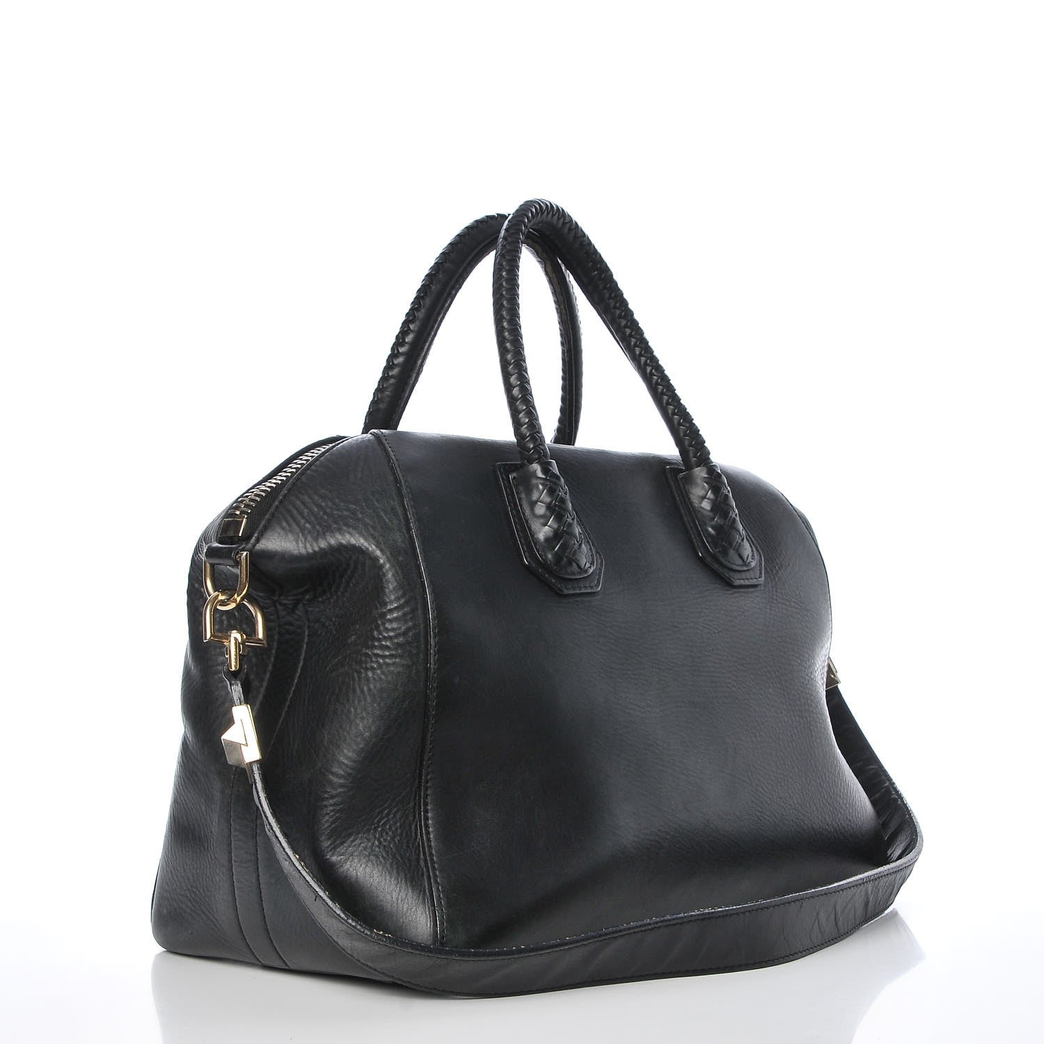 Givenchy Smooth Calfskin Woven Medium Antigona Black 3 of 18