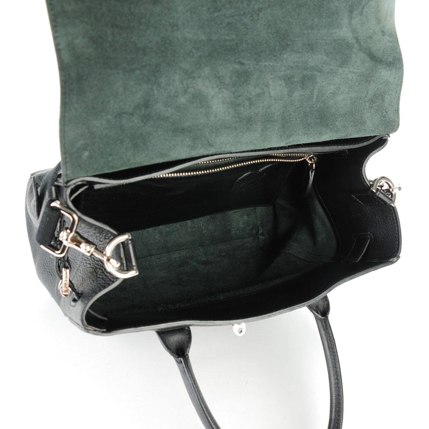 Mulberry Natural Leather Cara Delevingne Convertible Satchel Black 7 of 8