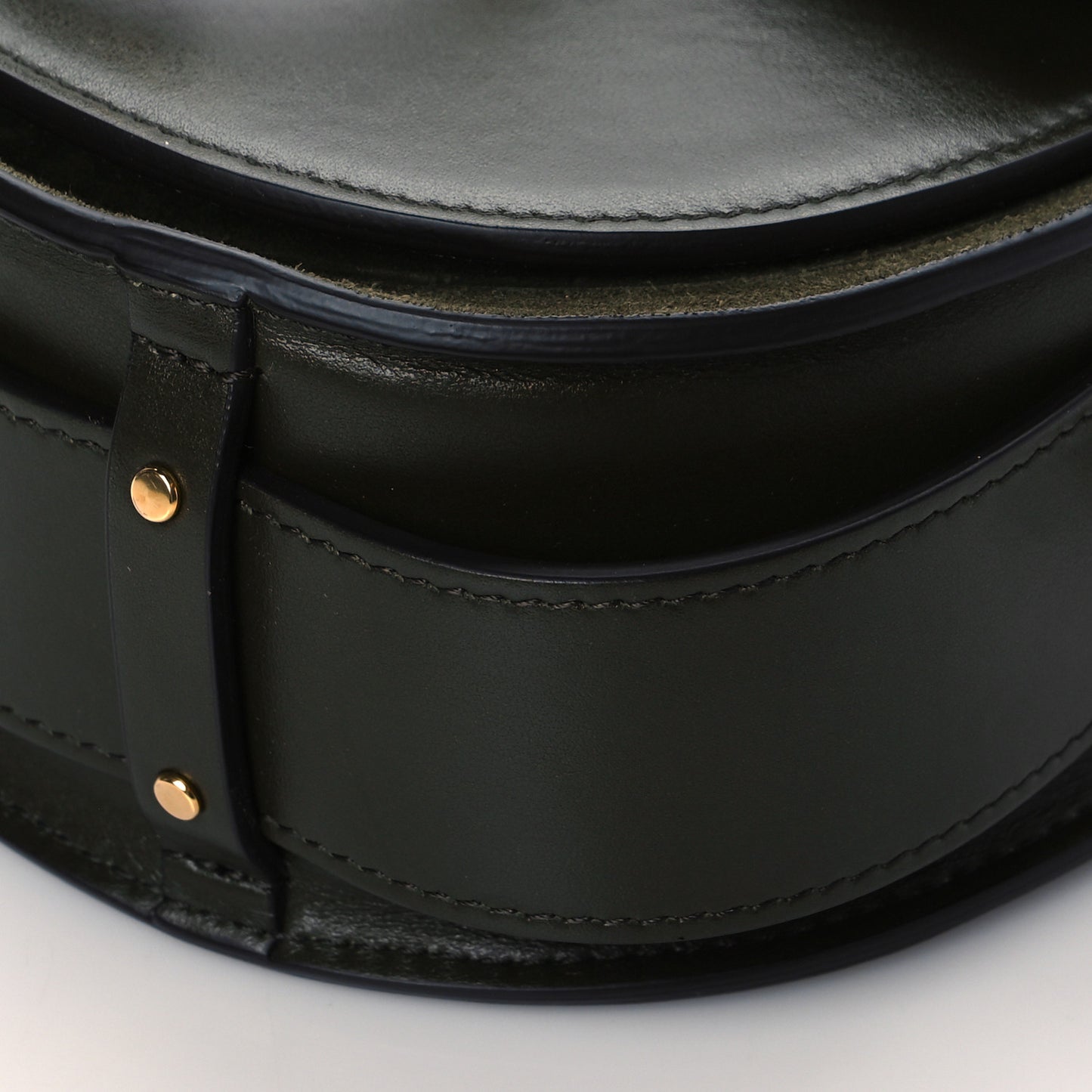 Calfskin Suede Small Tess Bag Deep Forest
