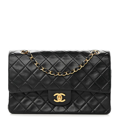 Chanel Lambskin Quilted Medium Double Flap Black 1 of 18