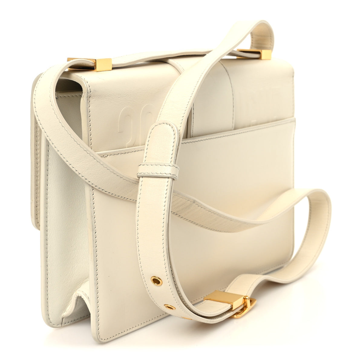 Christian Dior Box Calfskin 30 Montaigne Flap Bag Latte 2 of 9
