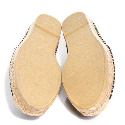Saint Laurent Canvas Star Studded Espadrilles 36 Black 5 of 8