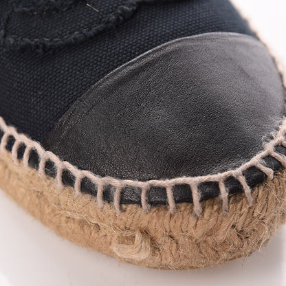 Chanel Canvas CC Espadrilles 38 Black 14 of 17