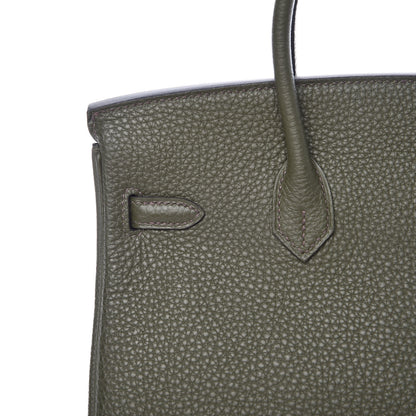 Hermes Togo Birkin 25 Vert Olive 32 of 38