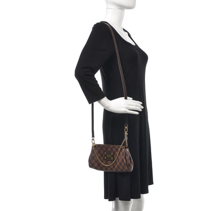 Louis Vuitton Damier Ebene Eva Clutch 2 of 7