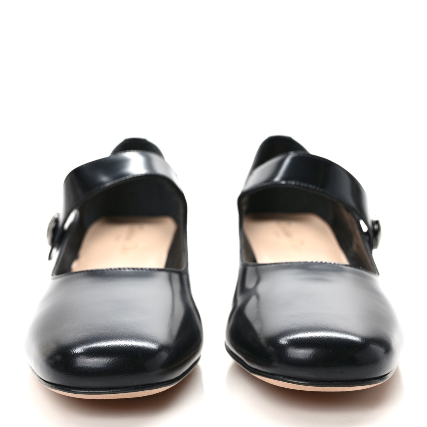 Brushed Calfskin Uniform 30mm Pumps 39 Black