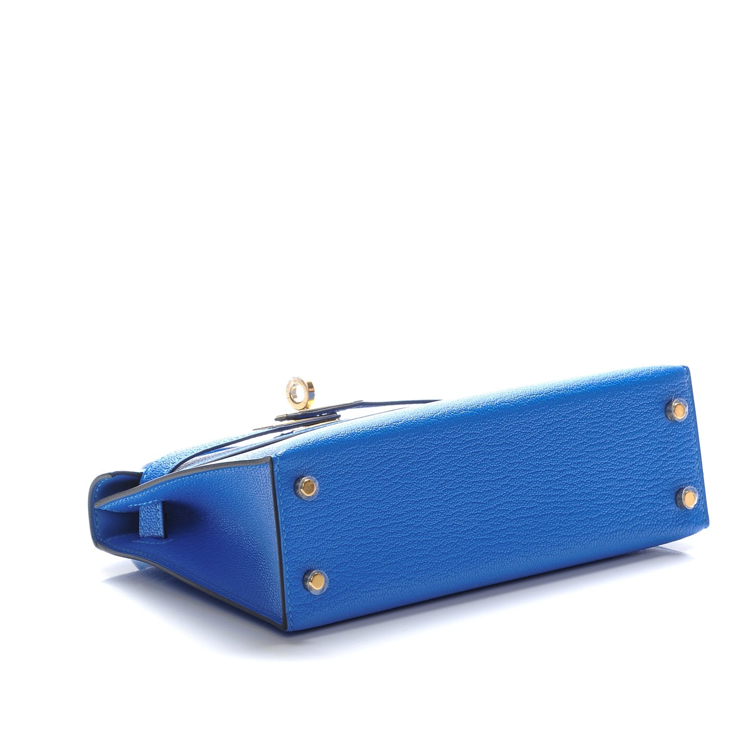 Hermes Chevre Mysore Mini Kelly Sellier 20 Bleu Hydra 5 of 22