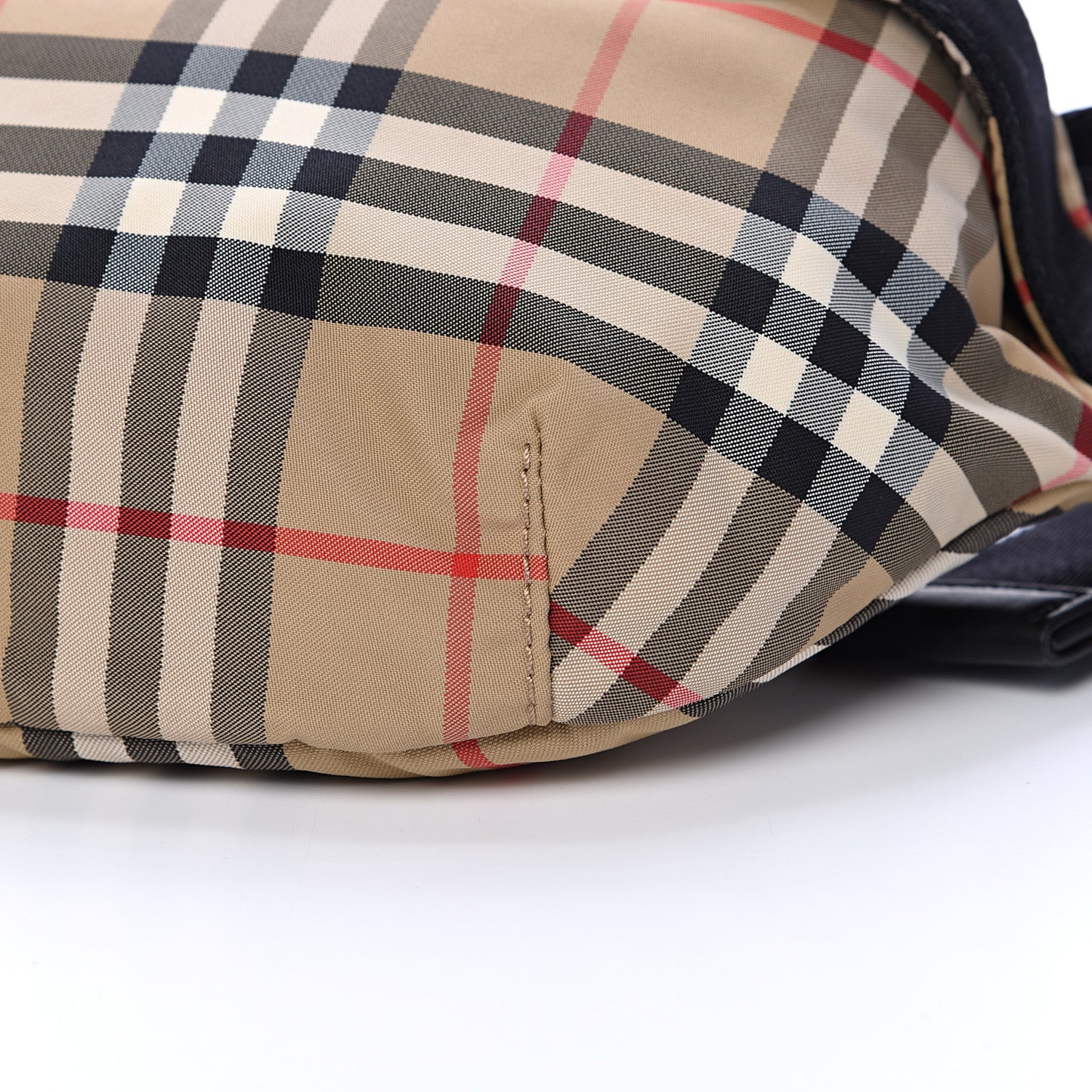 Nylon Vintage Check Sonny Bum Bag Archive Beige Black