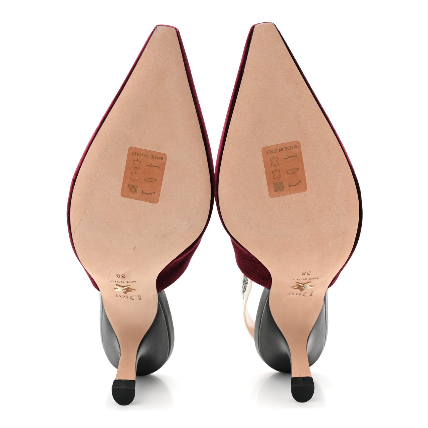 Velvet Ribbon J'Adior Slingback 65mm Pumps 38 Deep Amaranth