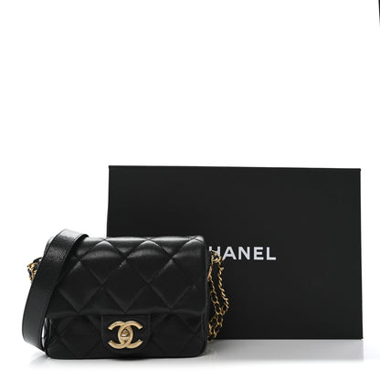 Chanel Caviar Quilted Mini Twist Your Buttons Flap Black 11 of 11