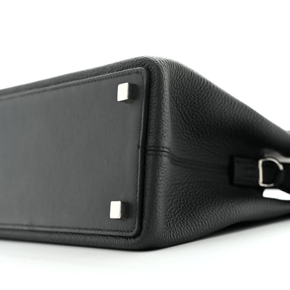 Hermes Togo Swift Medor Bag Black 10 of 12