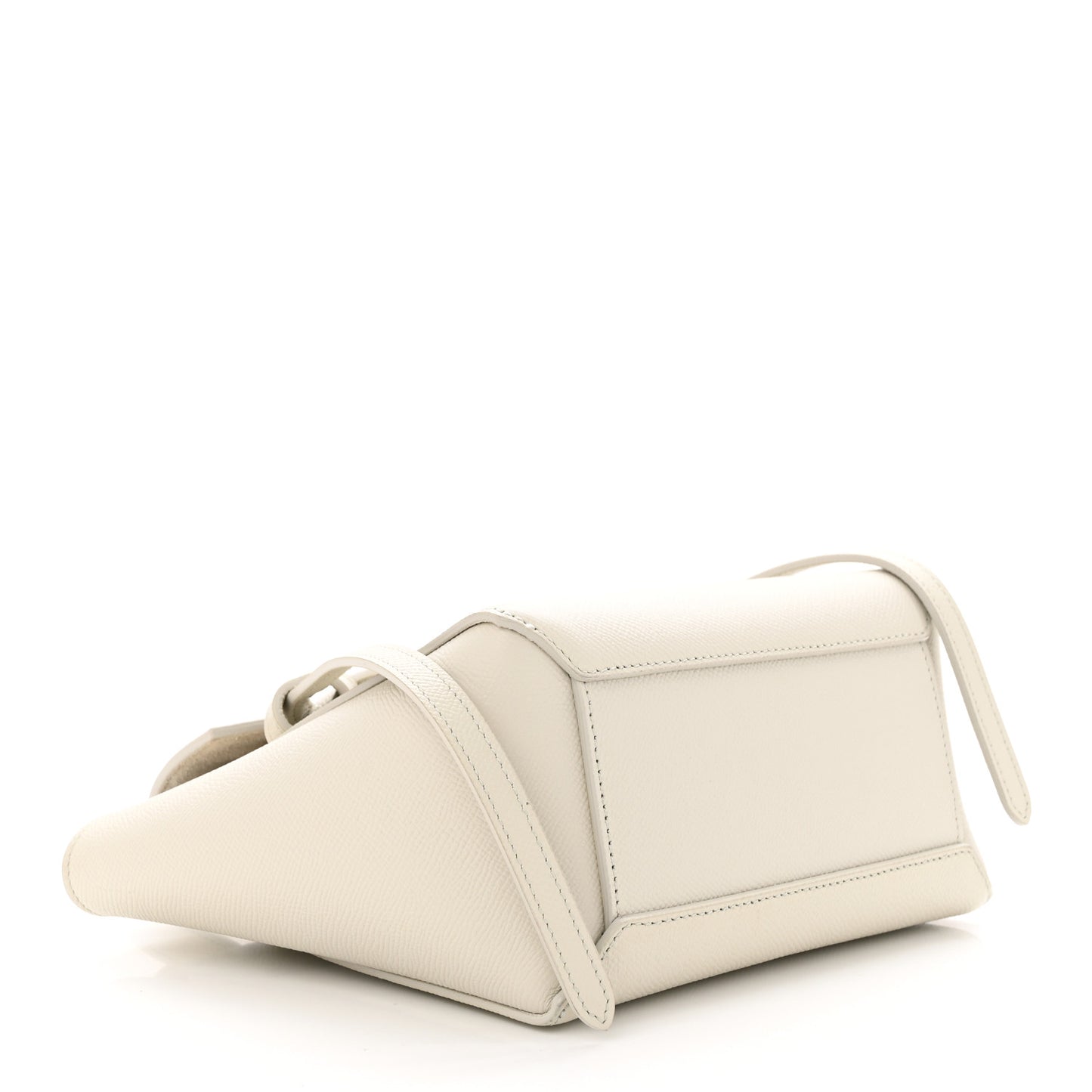 Grained Calfskin Nano Belt Bag Chalk