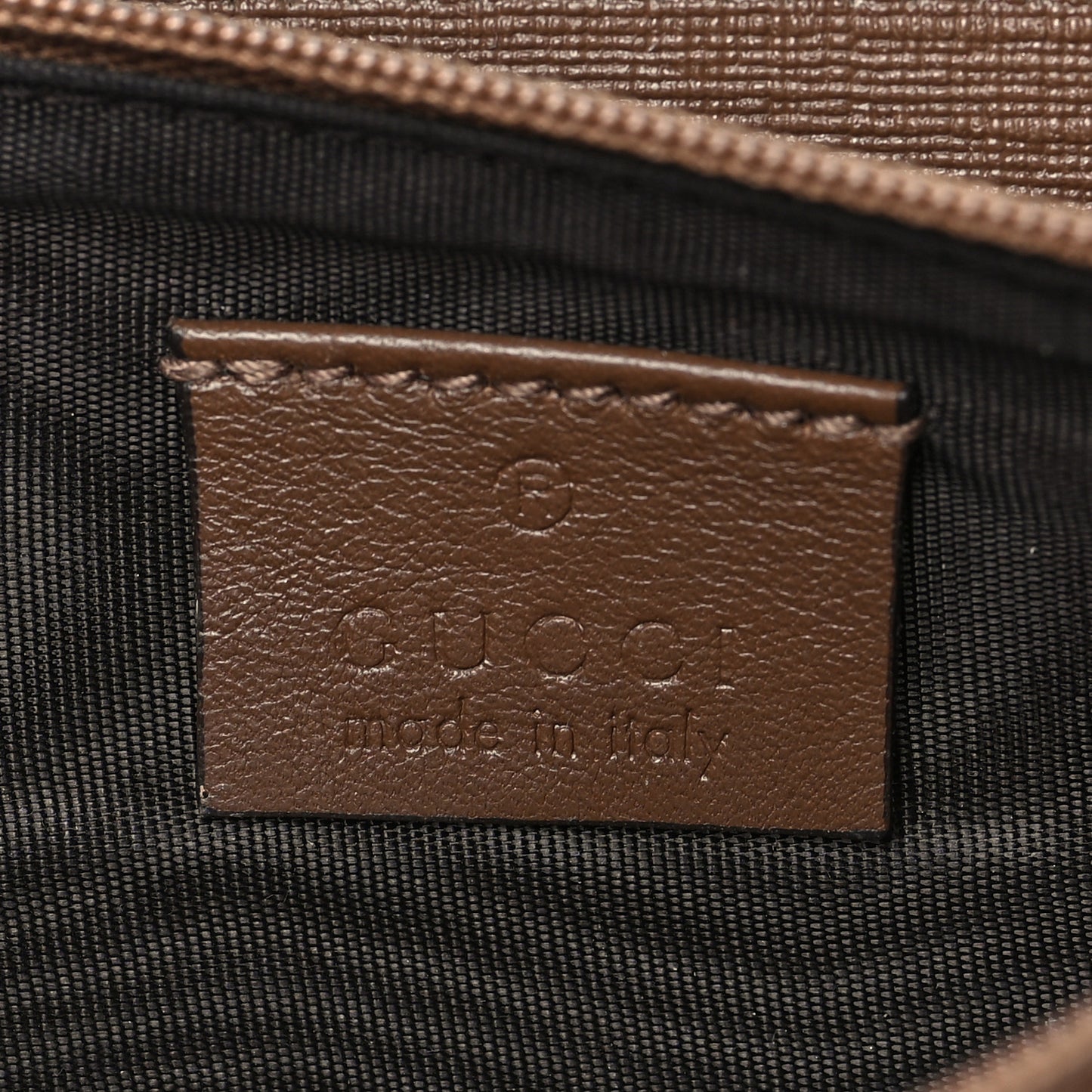 GG Supreme Monogram Nice Zip Around Wallet Maple Brown