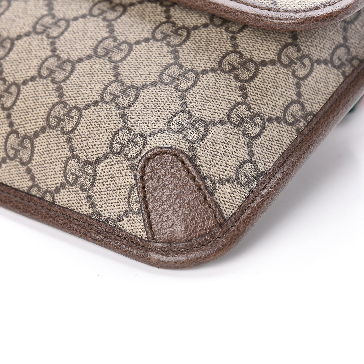 GG Supreme Monogram Neo Vintage Web Belt Bag Brown
