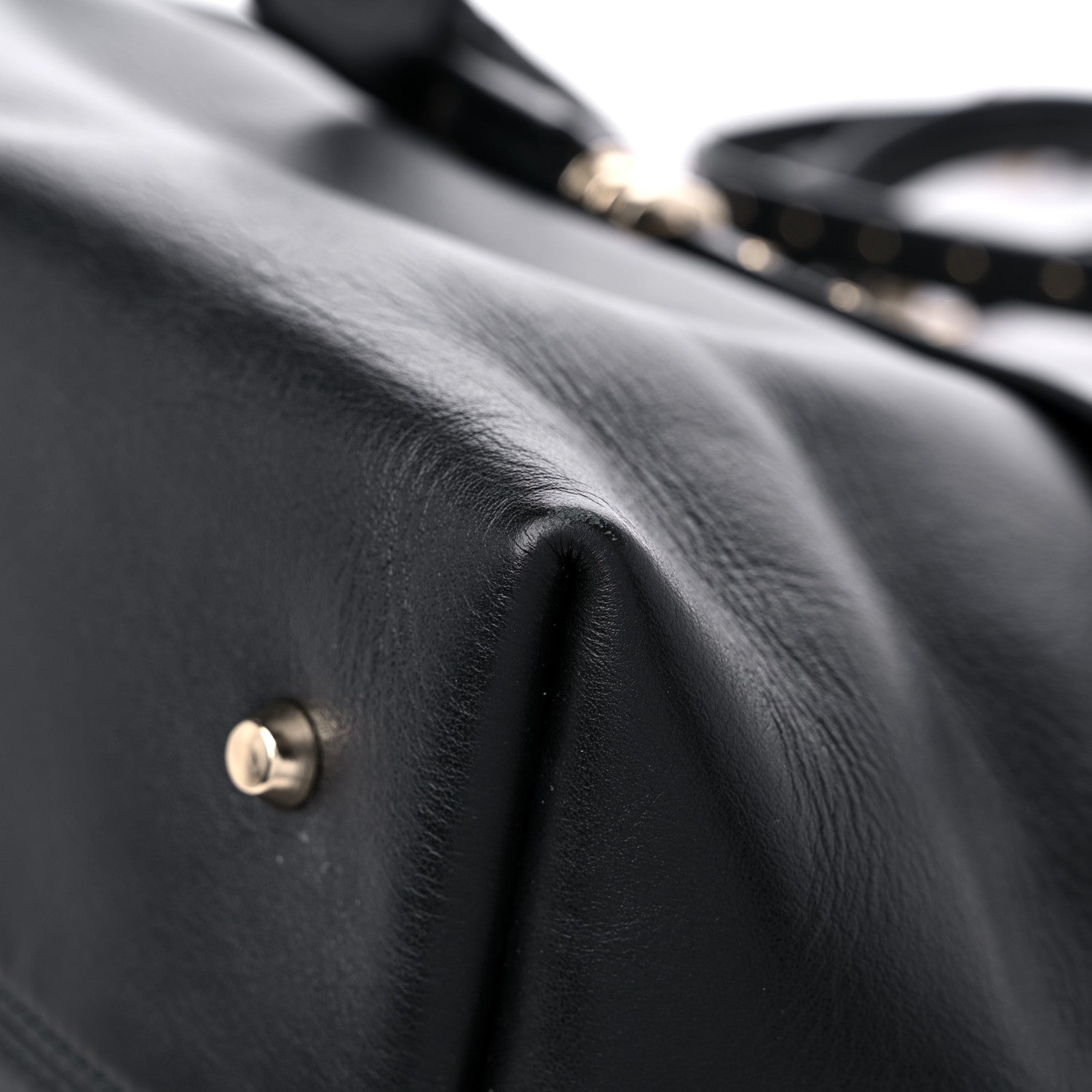 Lanvin Goatskin Medium Trilogy Cabas Black 9 of 14