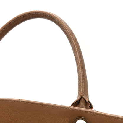 Chanel Caviar Medium Soft CC Top Handle Tote Dark Beige 18 of 29