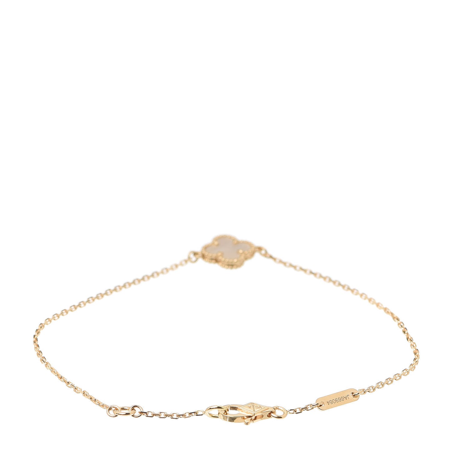 18K Yellow Gold Mother of Pearl Sweet Alhambra Bracelet