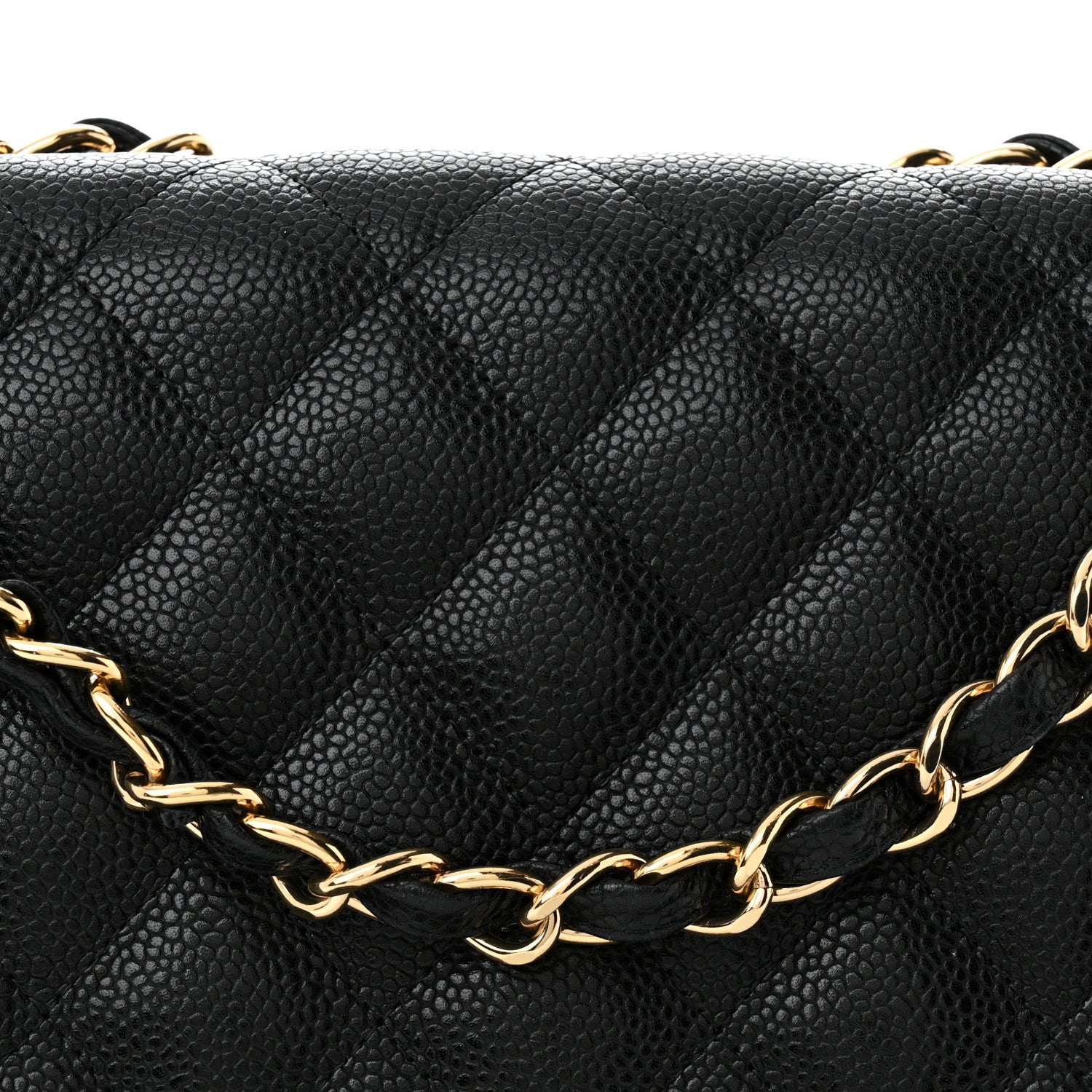 Chanel Caviar Quilted Jumbo Single Flap Black 8 of 13