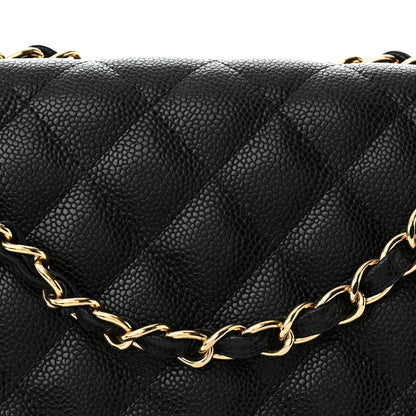 Chanel Caviar Quilted Jumbo Single Flap Black 8 of 13