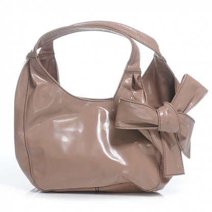 Valentino Garavani Patent Lacca Small Nuage Hobo Nude 1 of 7