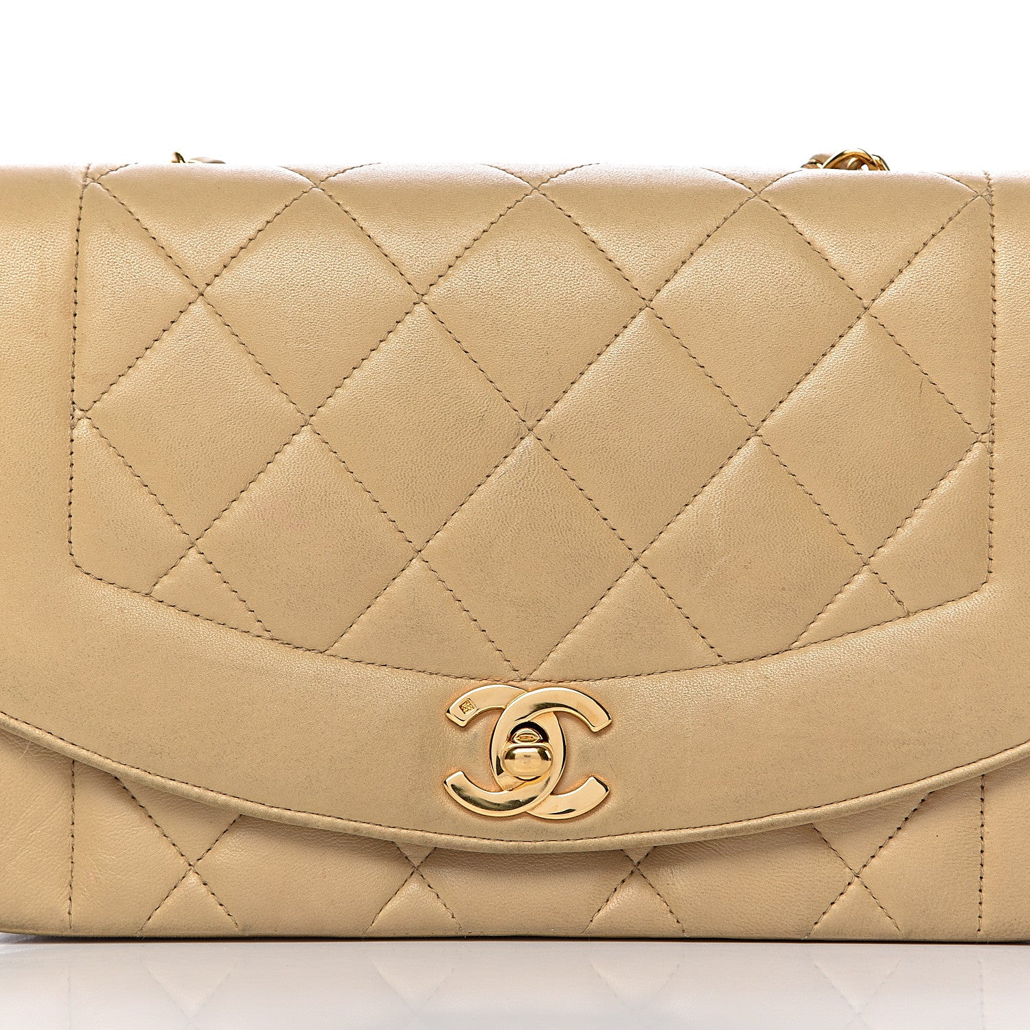 Chanel Lambskin Quilted Small Flap Beige 26 of 26