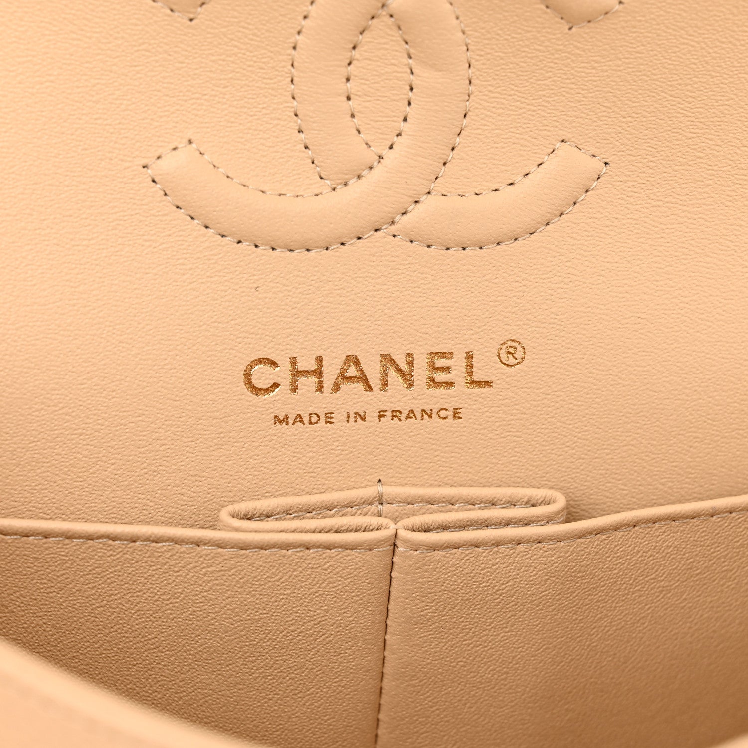 Chanel Caviar Quilted Small Double Flap Beige 6 of 16
