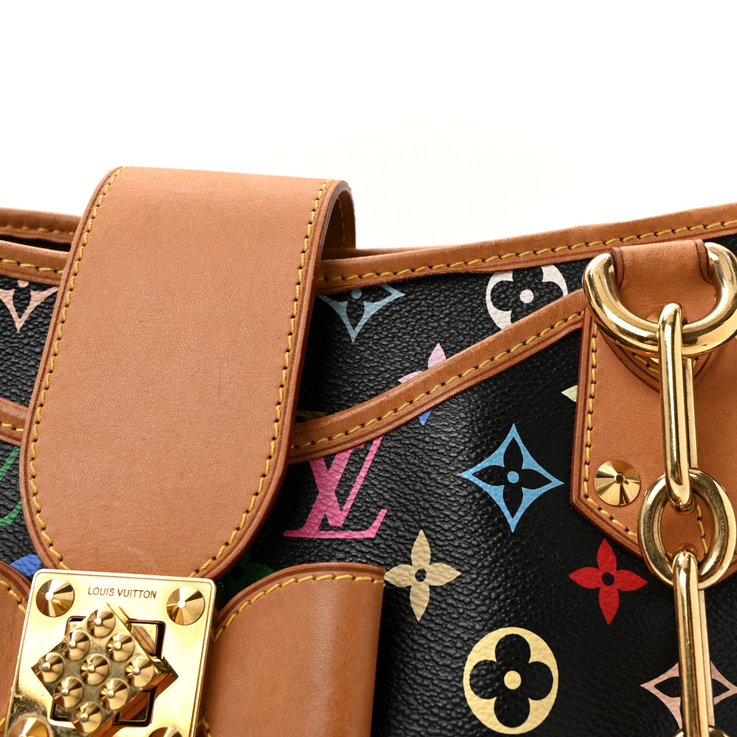 Louis Vuitton Monogram Multicolor Annie GM Black 7 of 9