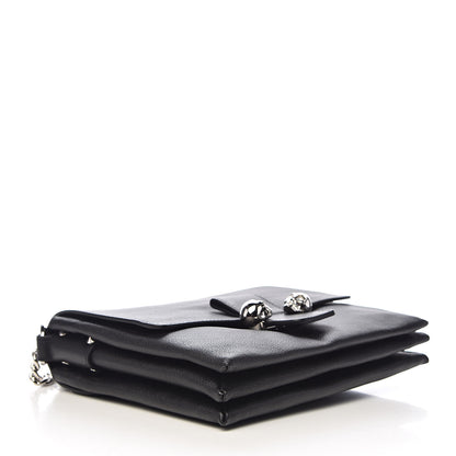 Alexander McQueen Grained Calfskin Twin Skull Crossbody Black 4 of 10