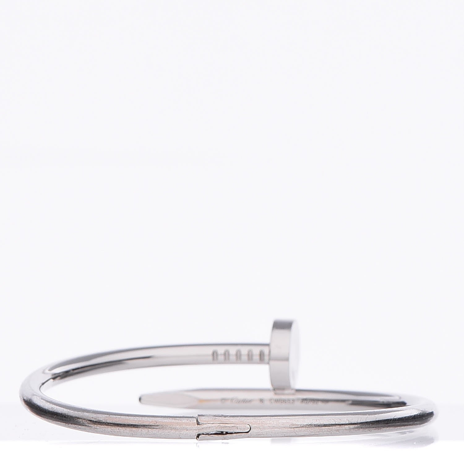 Cartier 18K White Gold Juste Un Clou Bracelet 16 3 of 4