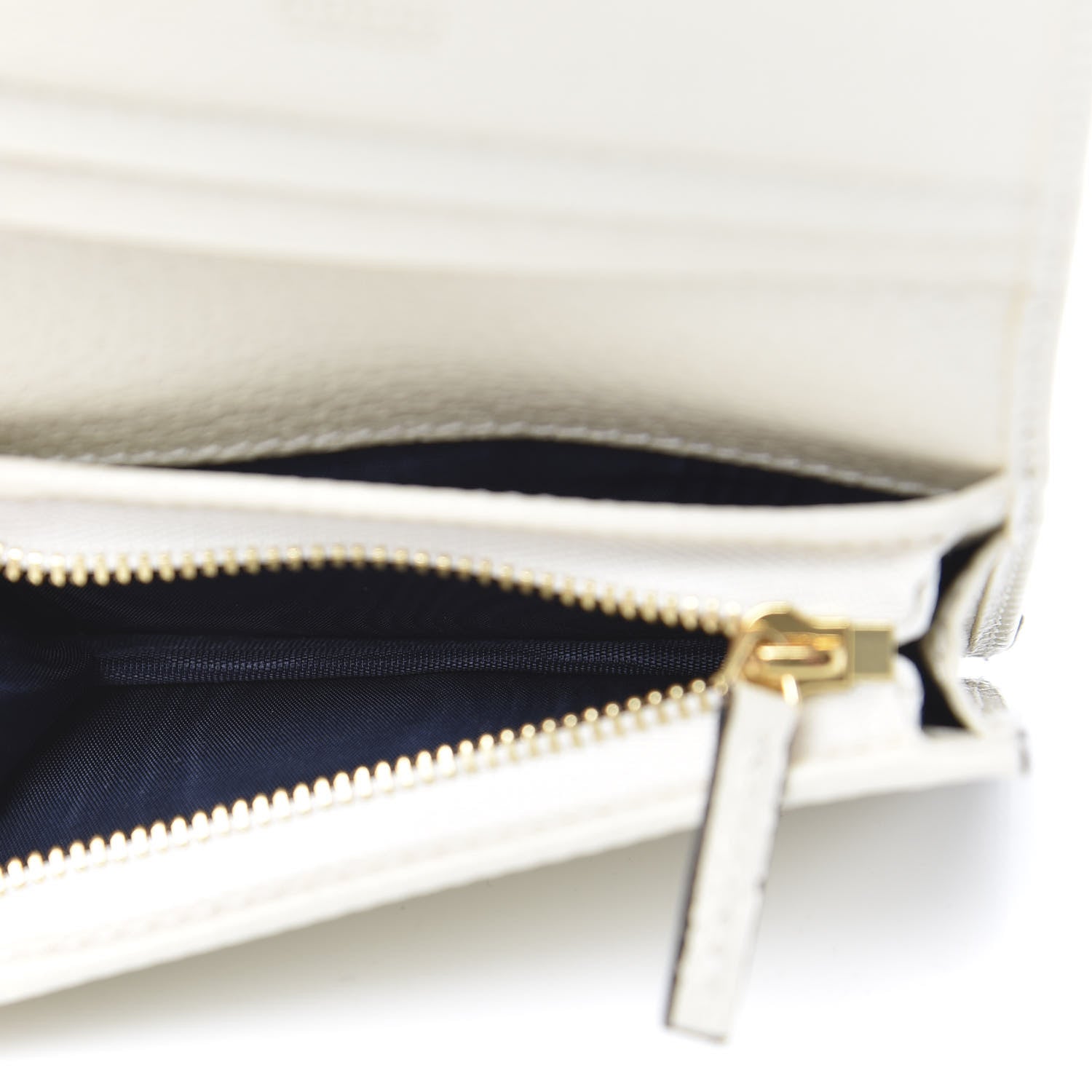 Gucci Textured Calfskin Web Ophidia Card Case Mystic White 5 of 8