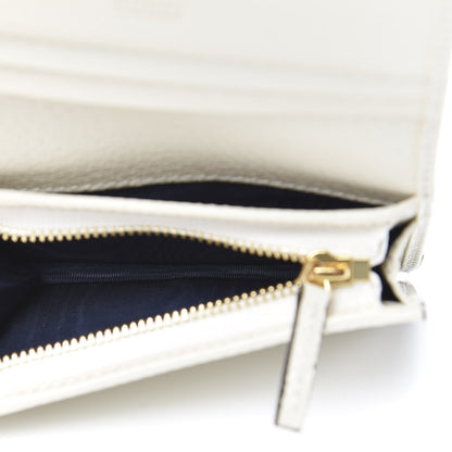 Gucci Textured Calfskin Web Ophidia Card Case Mystic White 5 of 8