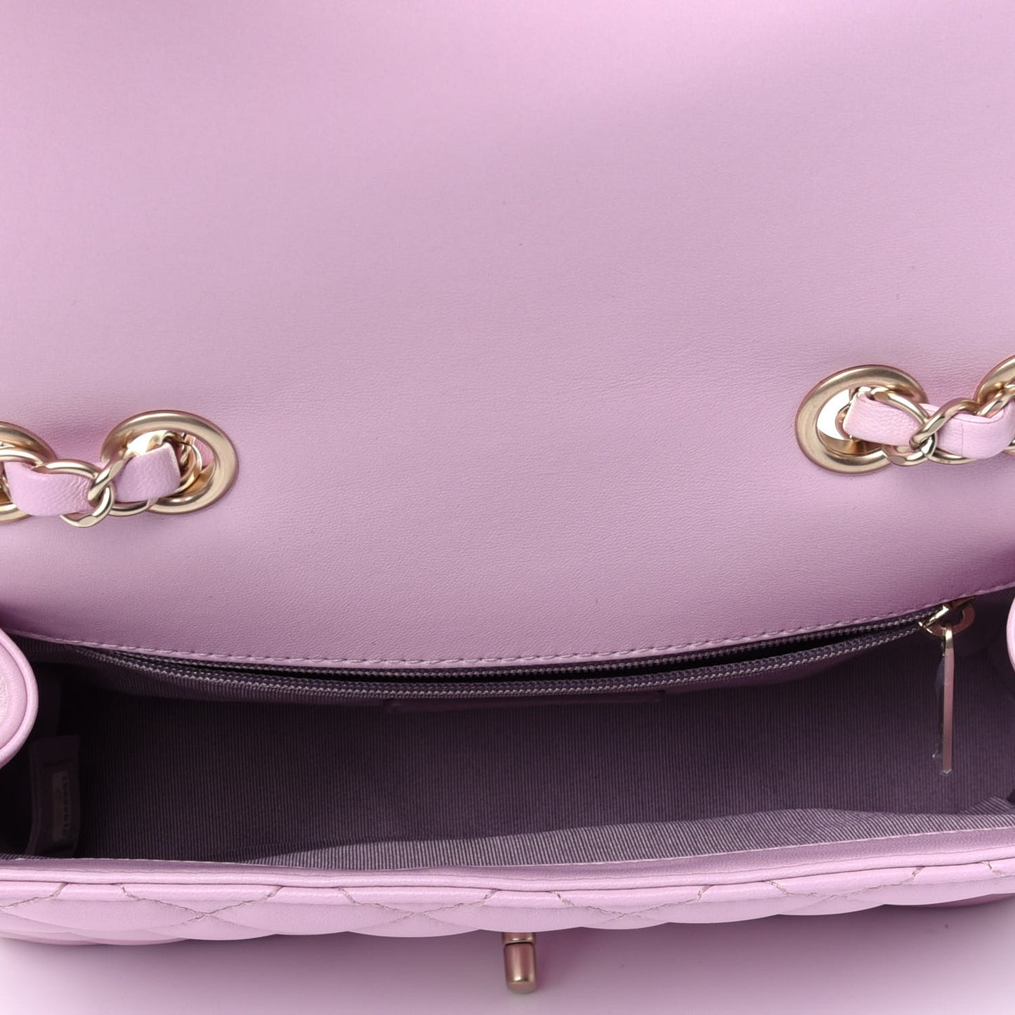 Lambskin Quilted Mini Mademoiselle Chic Flap Pink