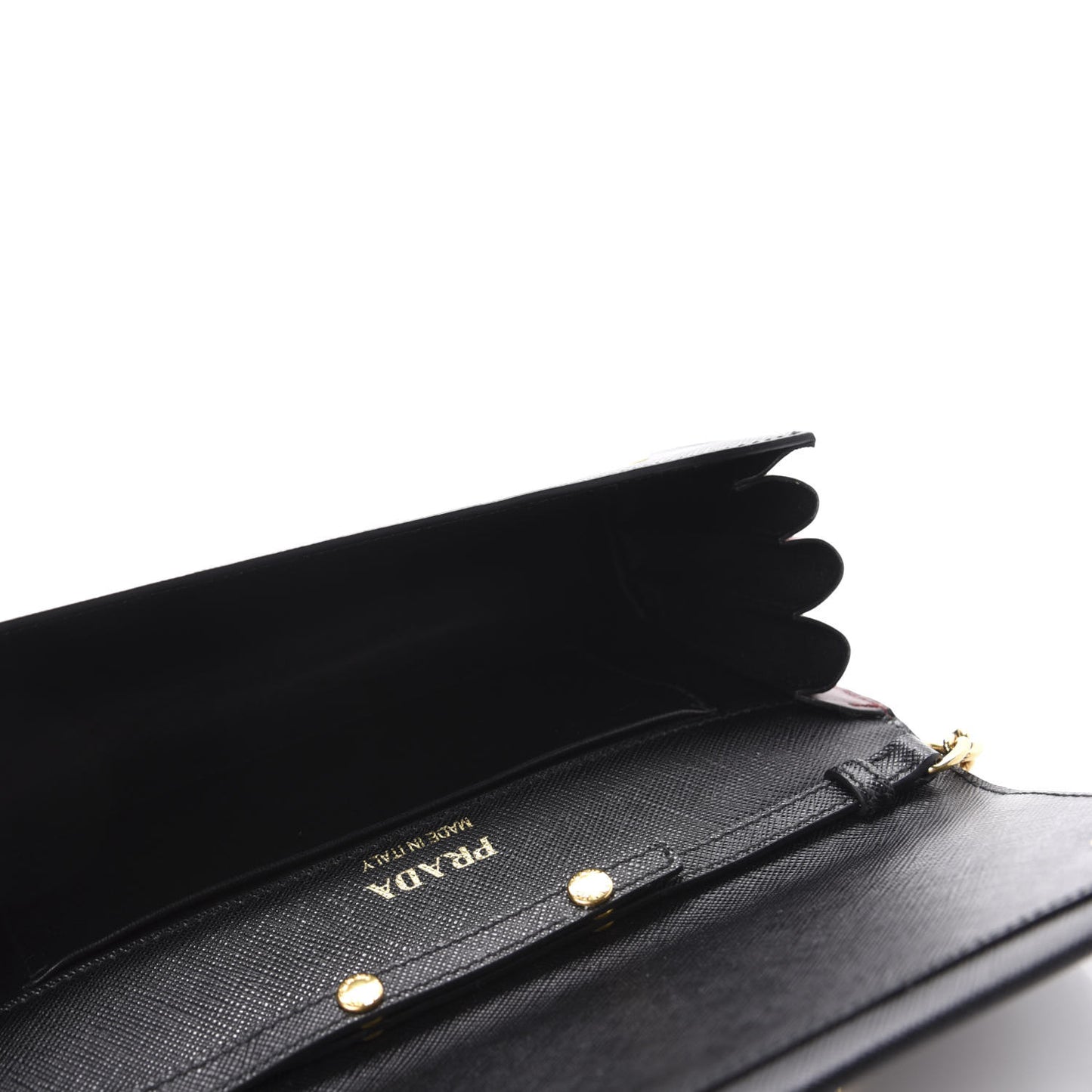 City Calfskin Saffiano Pochette Black Granato