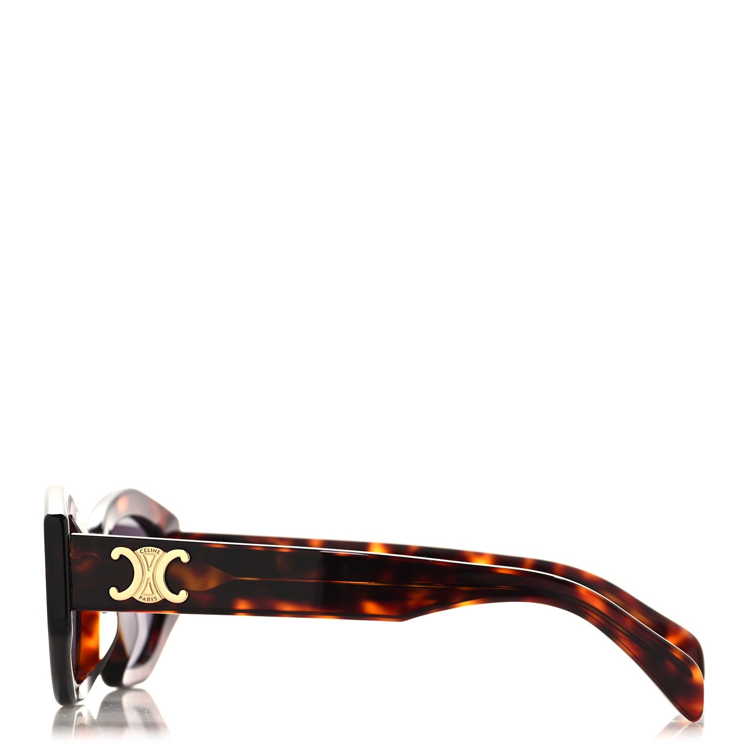 Celine Acetate Triomphe 01 Sunglasses CL 40238U Tortoise 3 of 7