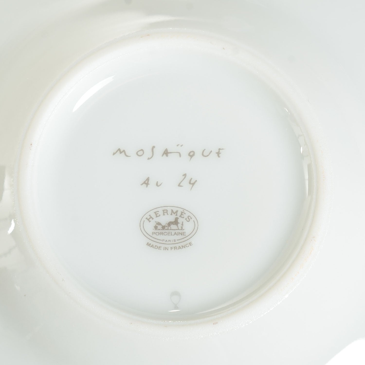 Hermes Porcelain Mosaique au 24 Coffee Cup and Saucer Set of 2 4 of 6