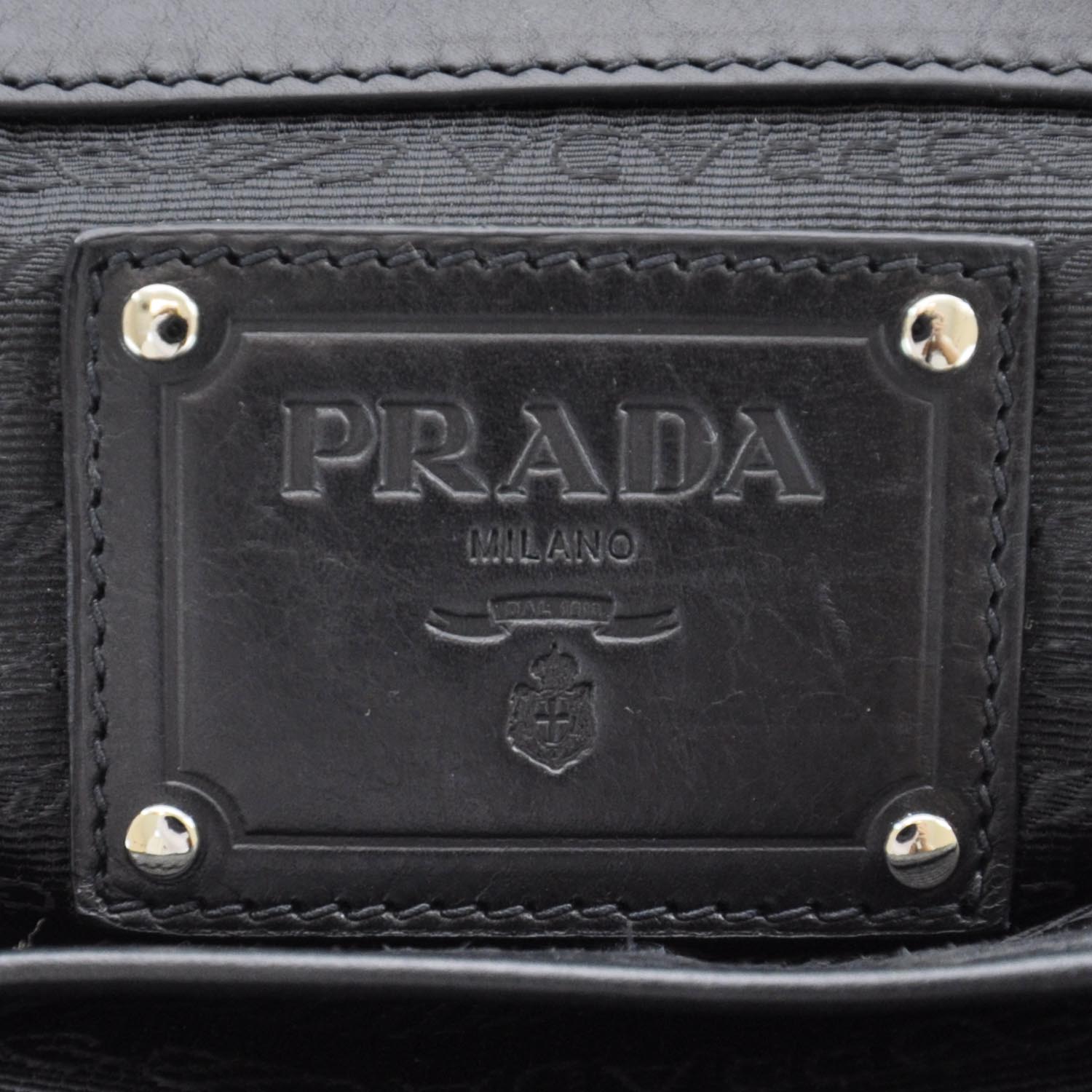 Prada Leather Large New Look Tote Black 7 of 10