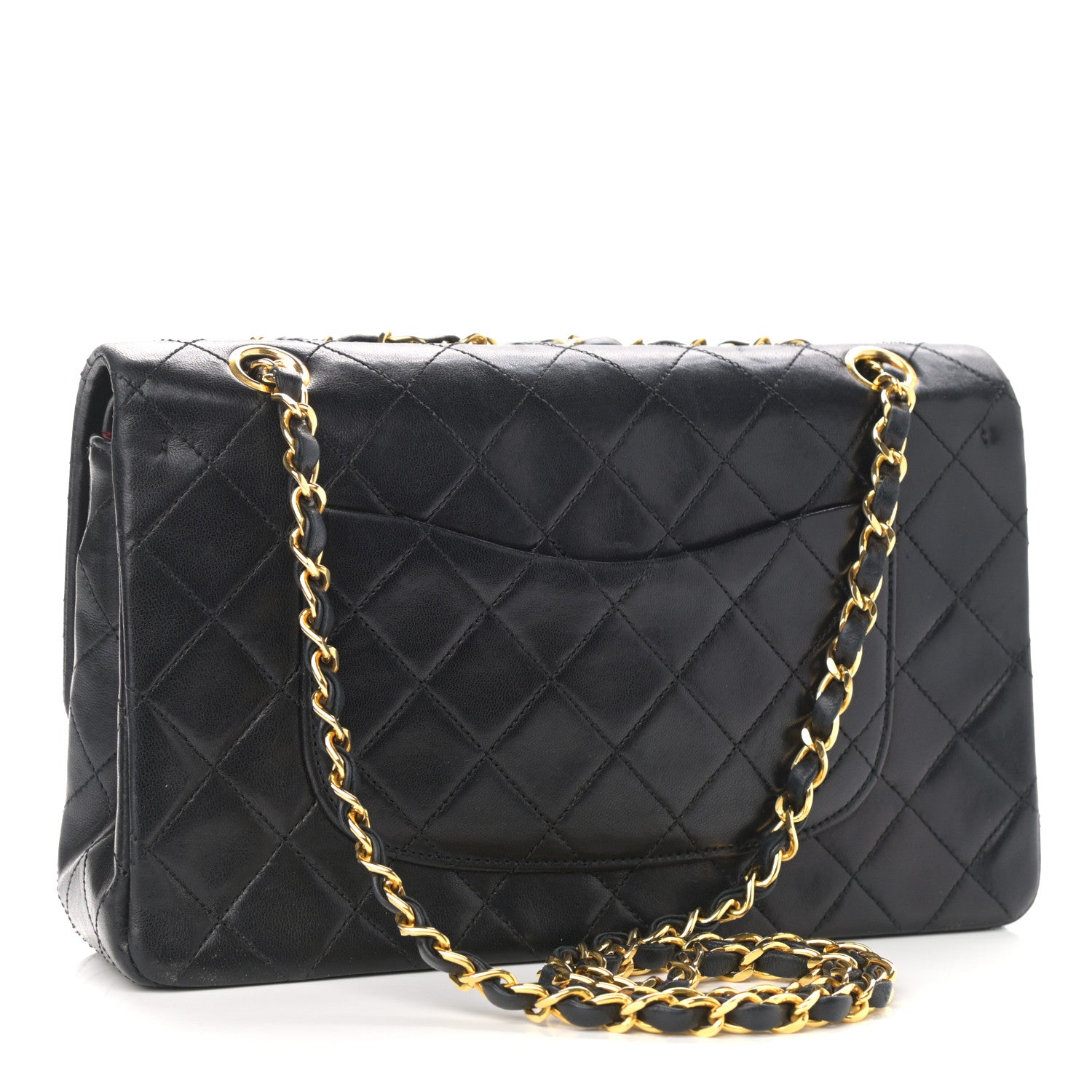 Chanel Lambskin Quilted Medium Double Flap Black 3 of 11