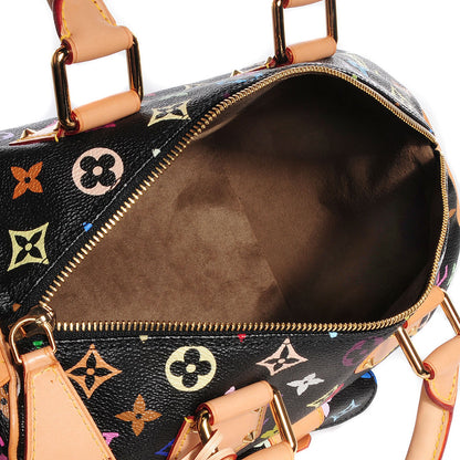 Louis Vuitton Monogram Multicolor Speedy 30 Black 5 of 8