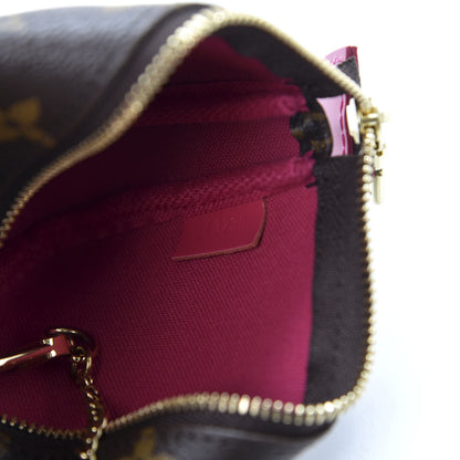Louis Vuitton Monogram 2020 Christmas Animation Roller Coaster Mini Pochette Accessories Pivoine 8 of 9