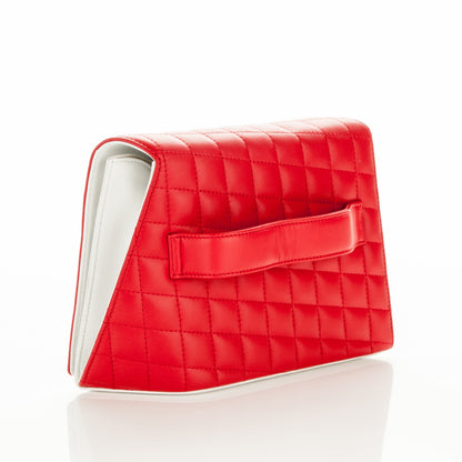 Chanel Lambskin Quilted Fresh Air Clutch Light Red 3 of 7