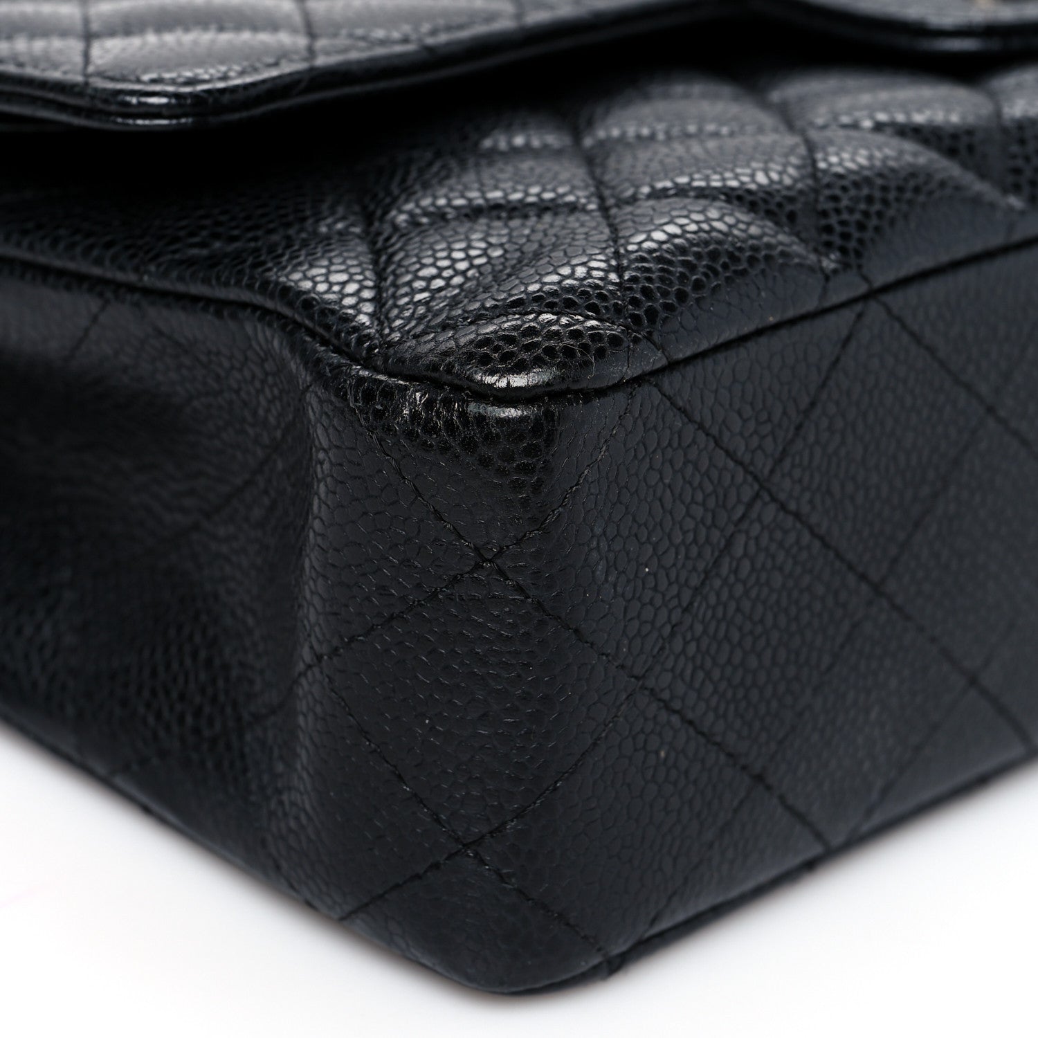 Chanel Caviar Quilted Medium Double Flap Black 8 of 9