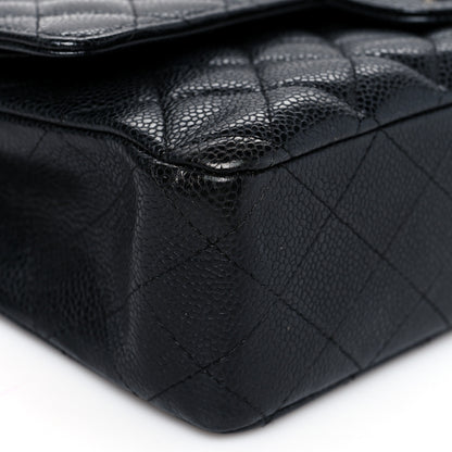 Chanel Caviar Quilted Medium Double Flap Black 8 of 9