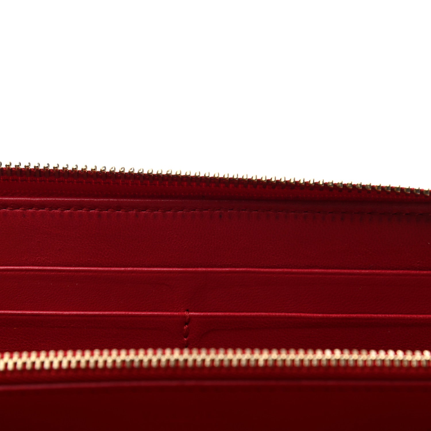 Versace Patent Palazzo Medusa Zip Around Wallet Red 7 of 12