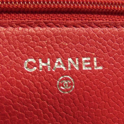 Chanel Caviar Wallet on Chain Fuchsia 7 of 10