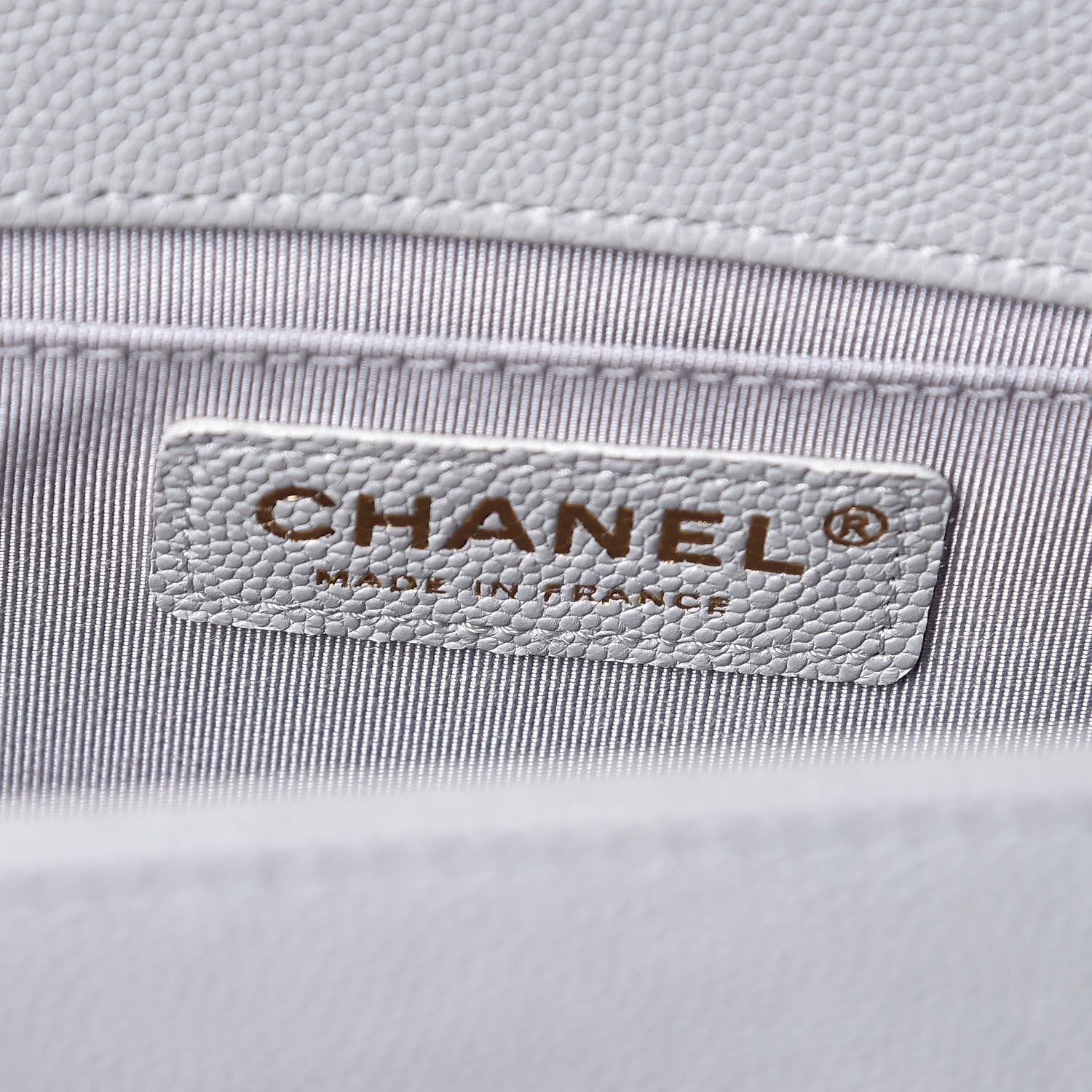 Chanel Caviar Quilted Medium Boy Flap Grey 6 of 7