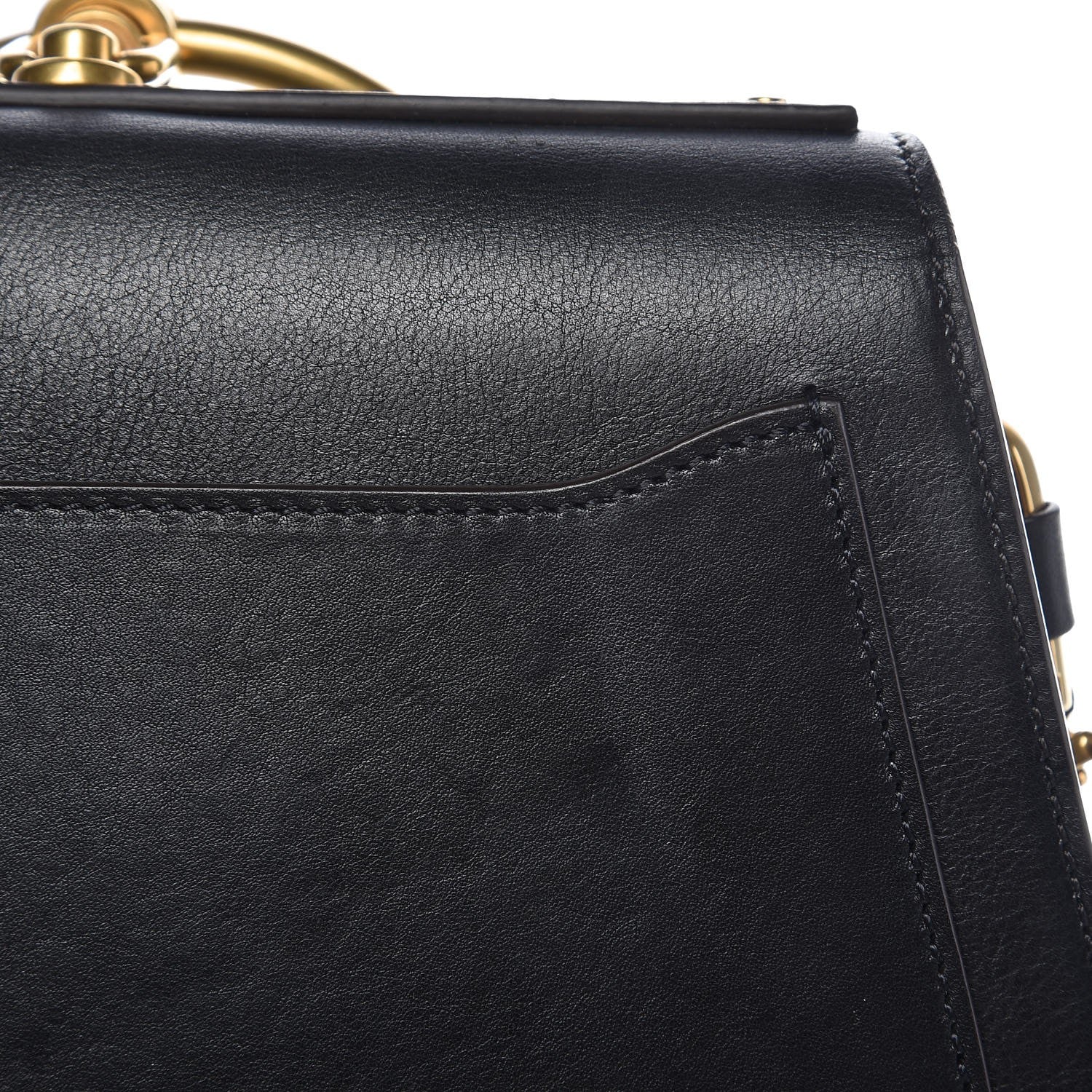 Chloe Calfskin Suede Medium Nile Bracelet Bag Black 11 of 11