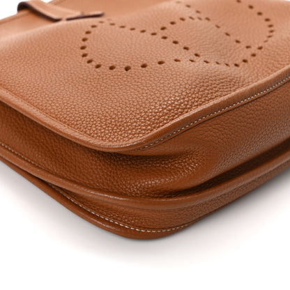 Hermes Taurillon Clemence Evelyne III PM Gold 11 of 13