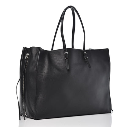 Balenciaga Supple Calfskin Papier A4 Zip Around Tote Black 3 of 7