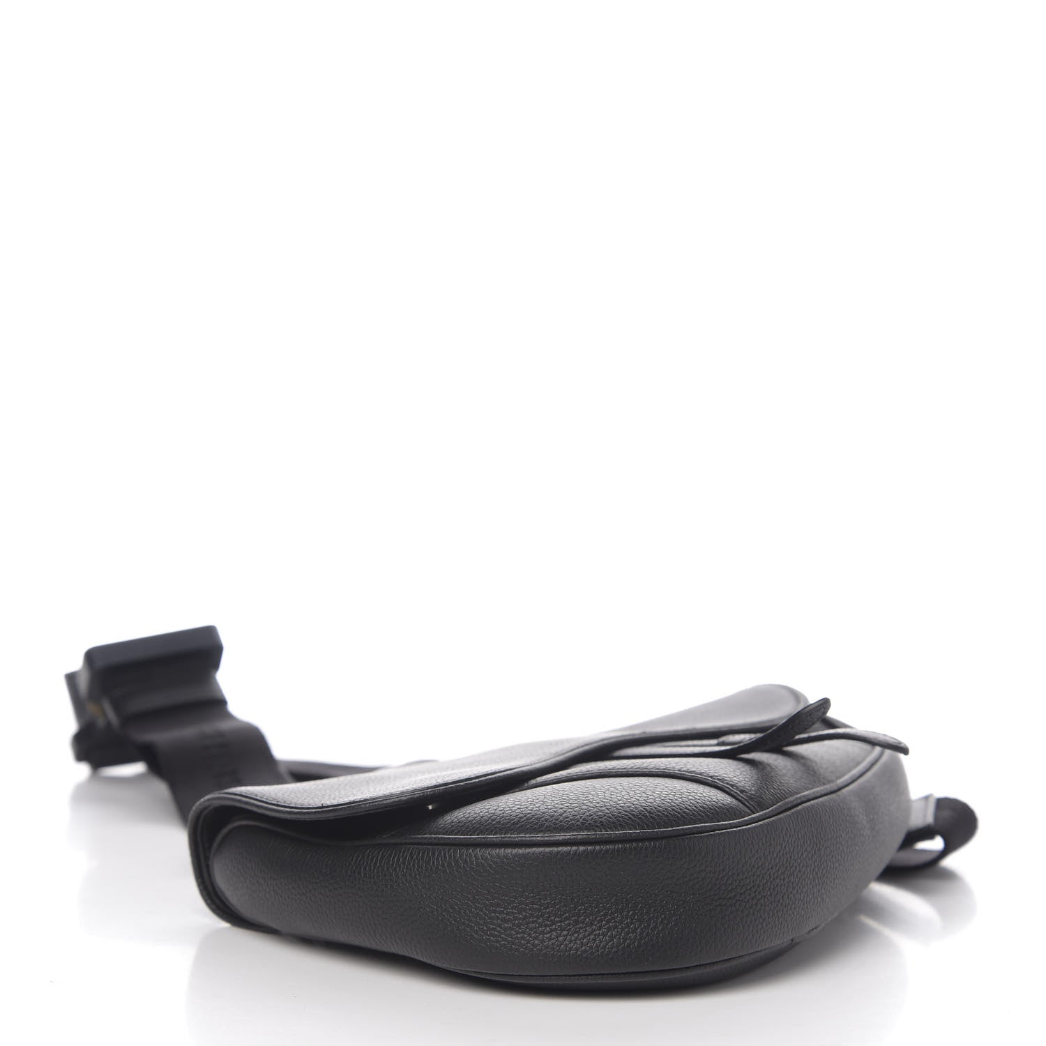 Christian Dior Calfskin Mens Saddle Bag Black 3 of 9